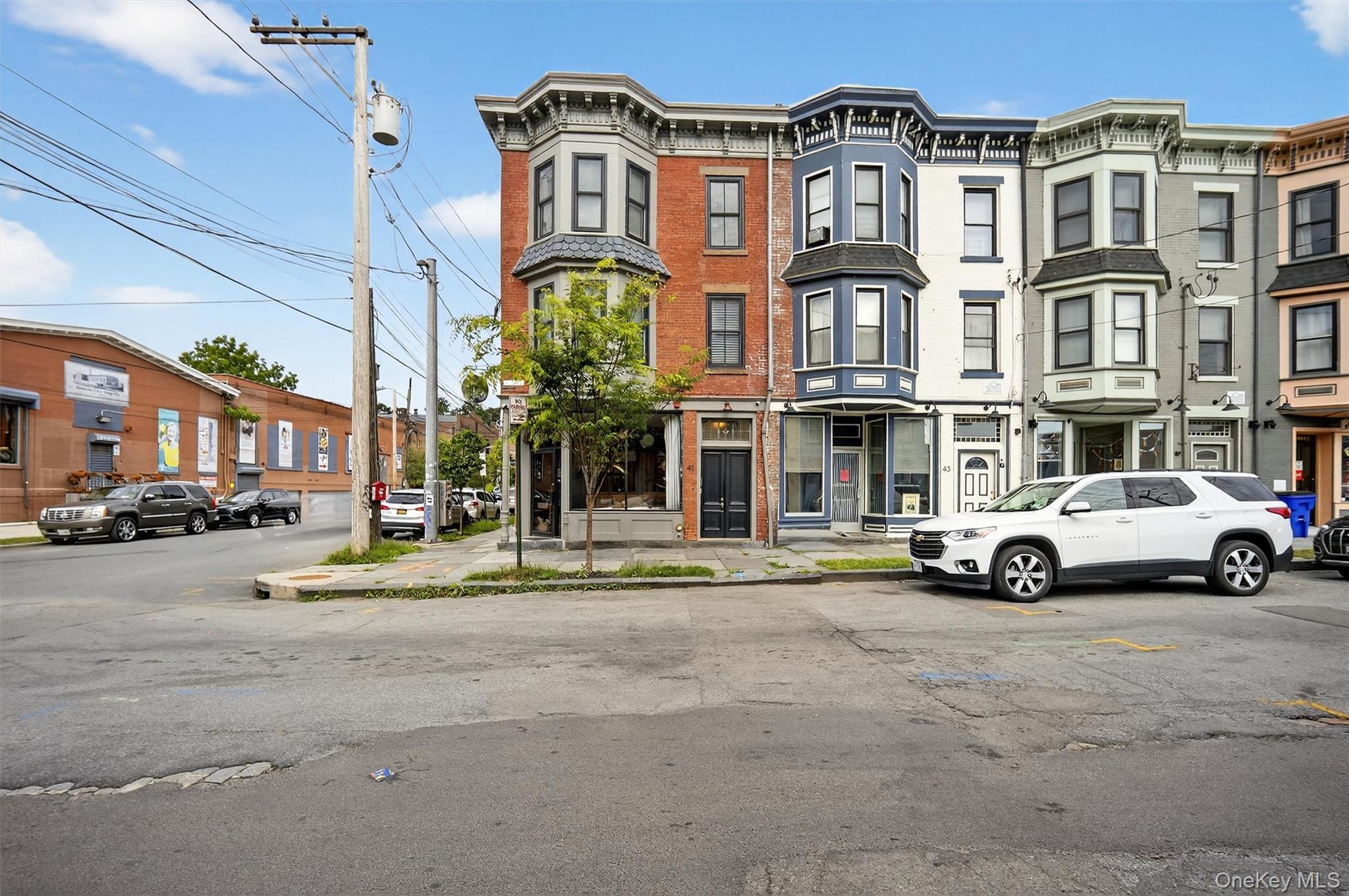 View of front facade with brick siding