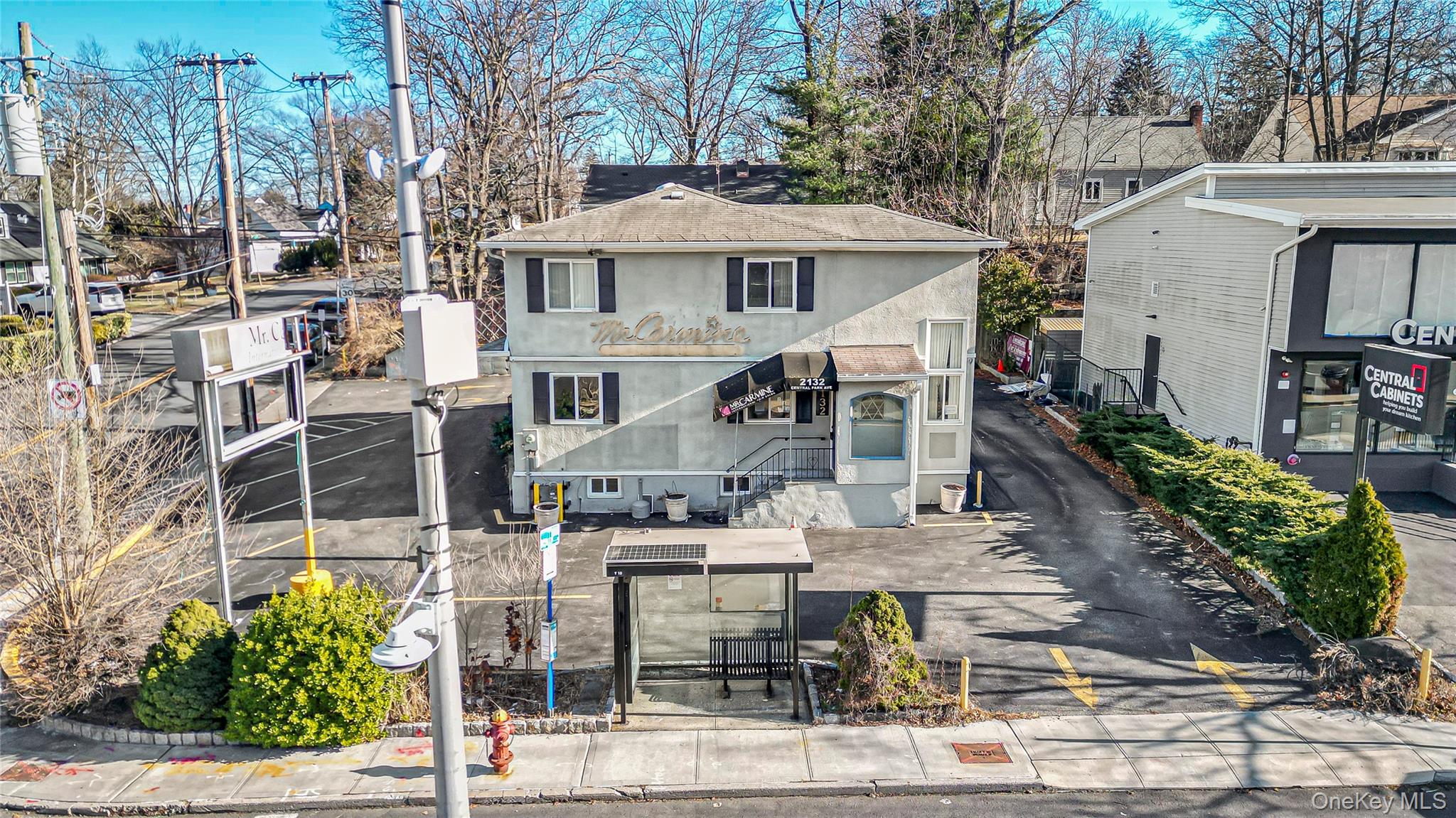 View of front of property featuring stucco siding