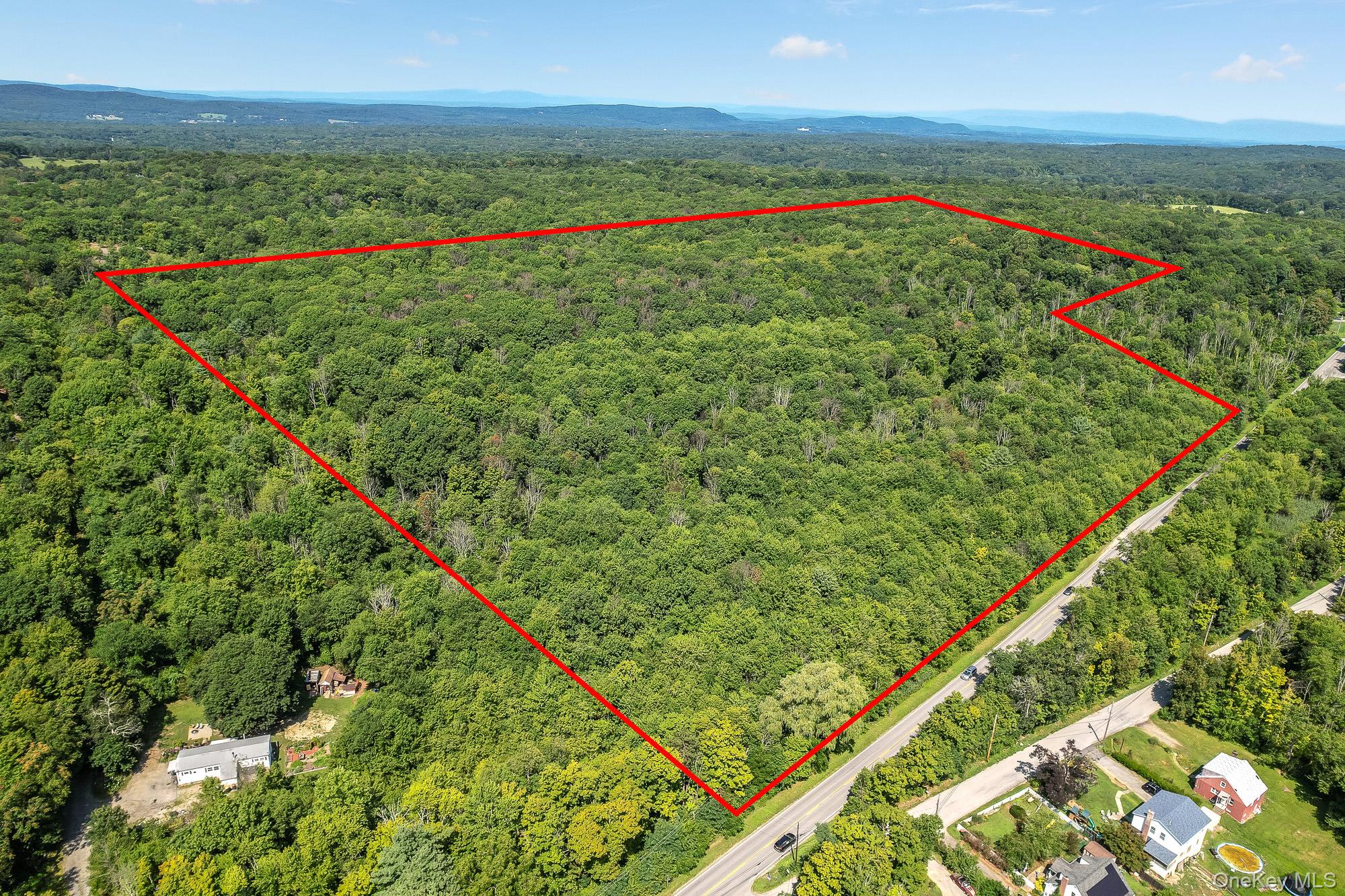 View of property location with property parcel outlined