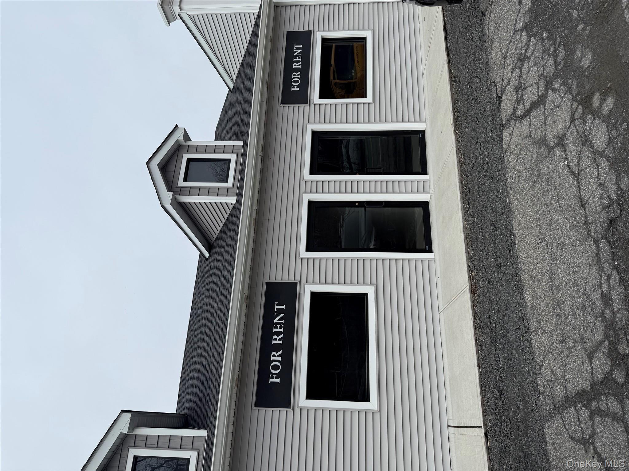 View of exterior front entrance.