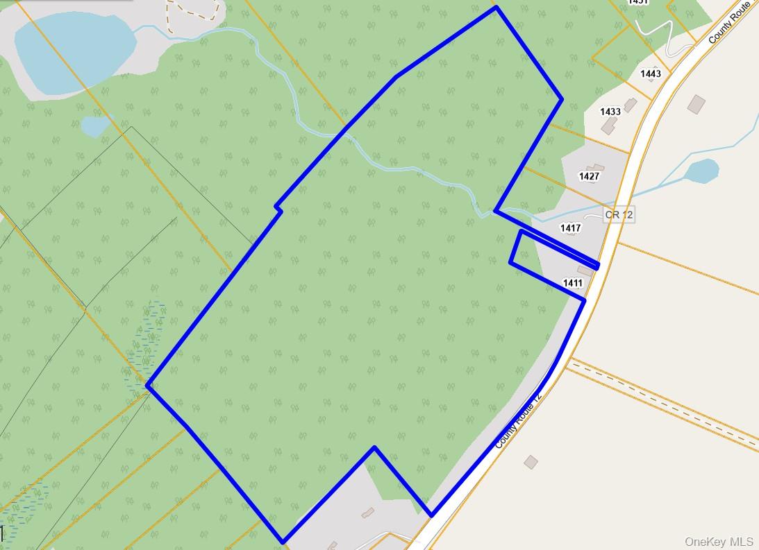 Outline of the parcel.