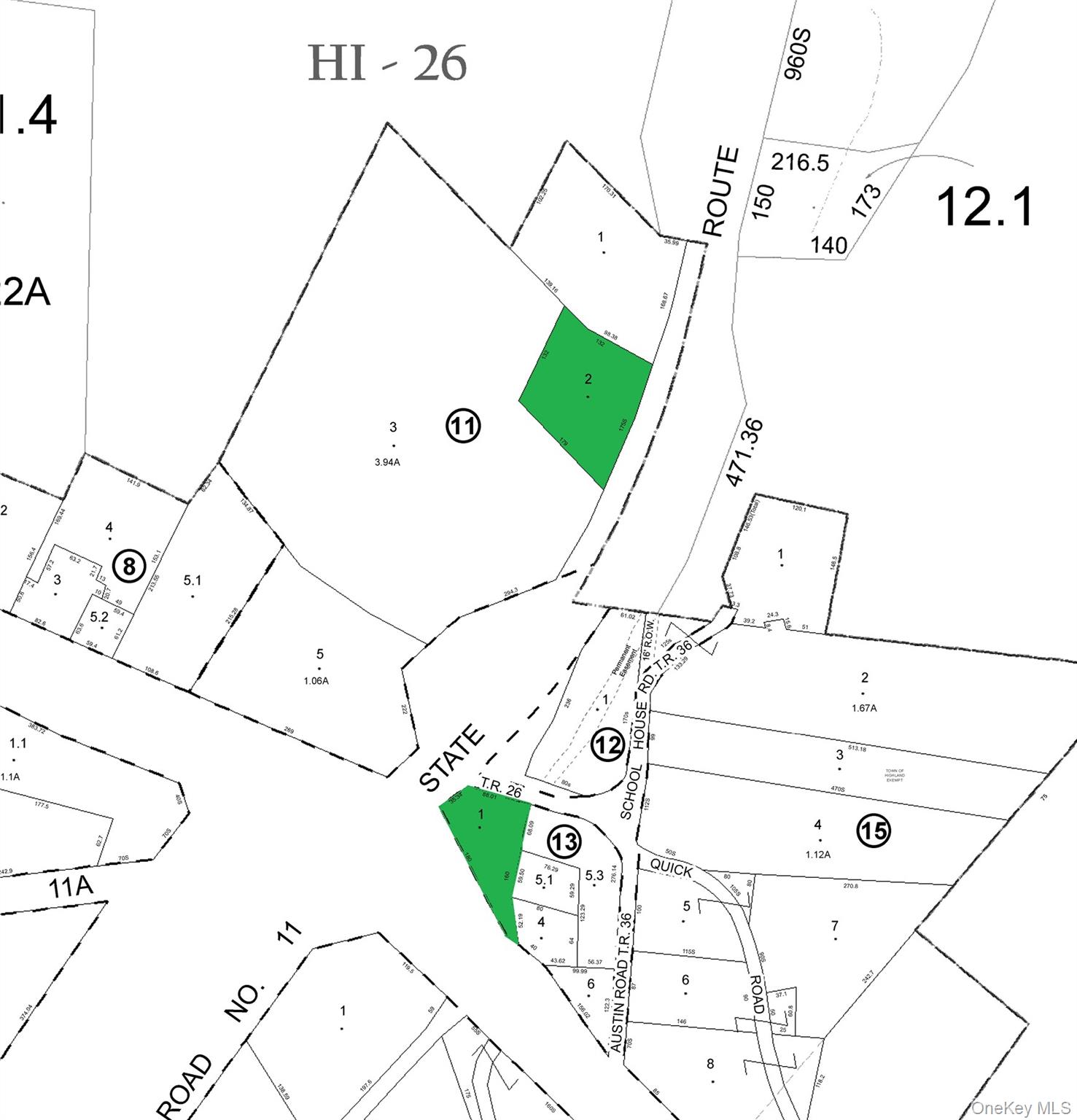 Map of parcel and additional parcel tax ID:  483400.028.000-0011-002.000
