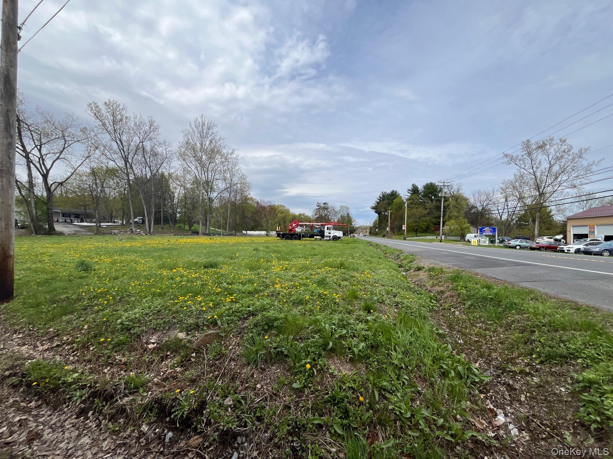 Lot and road frontage view