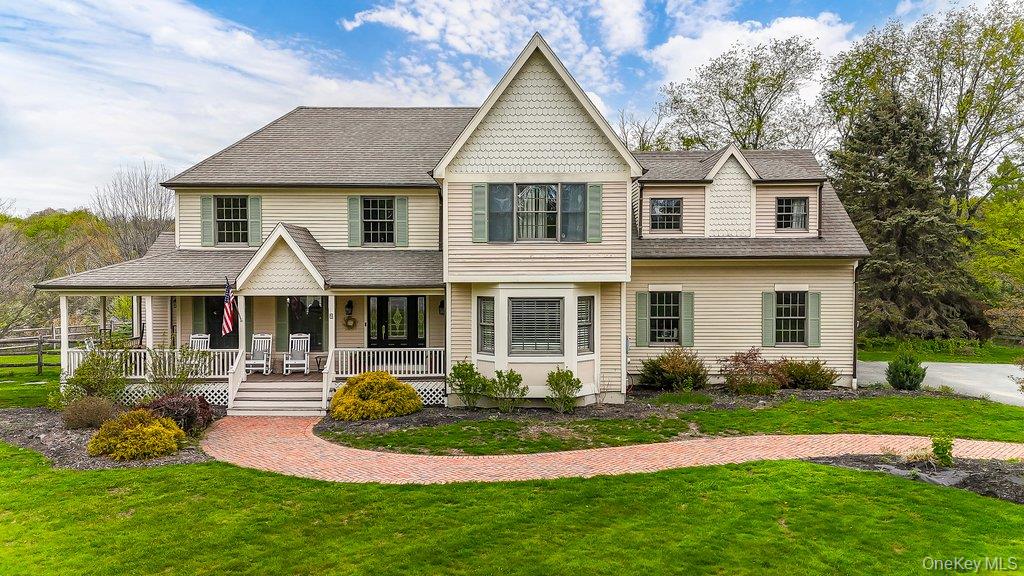 Welcome home to your lovely Deer Crossing I colonial with oversized wrap around front porch and so much more!