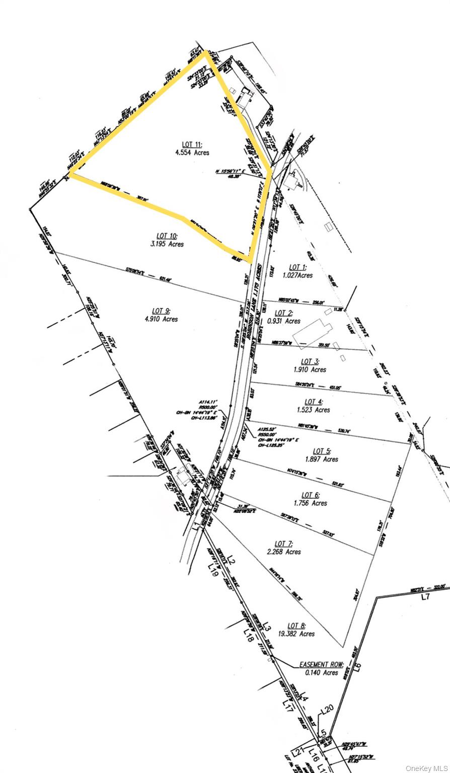 Aerial View of the Entire Subdivision with Lot 11 Highlighted