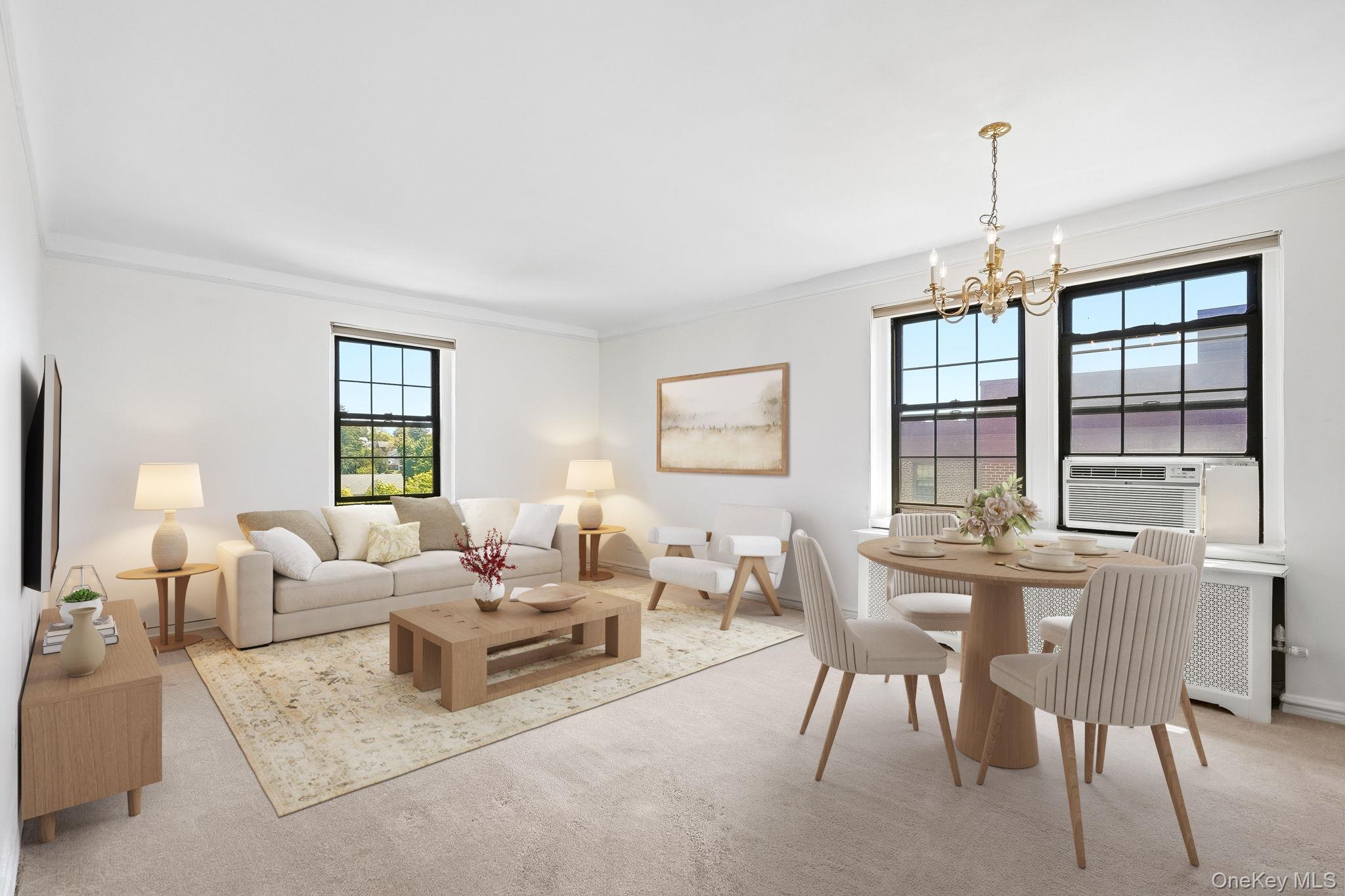 Spacious layout with plenty of room for both a beautiful living area and dining set! Please note: Photo has been virtually staged.