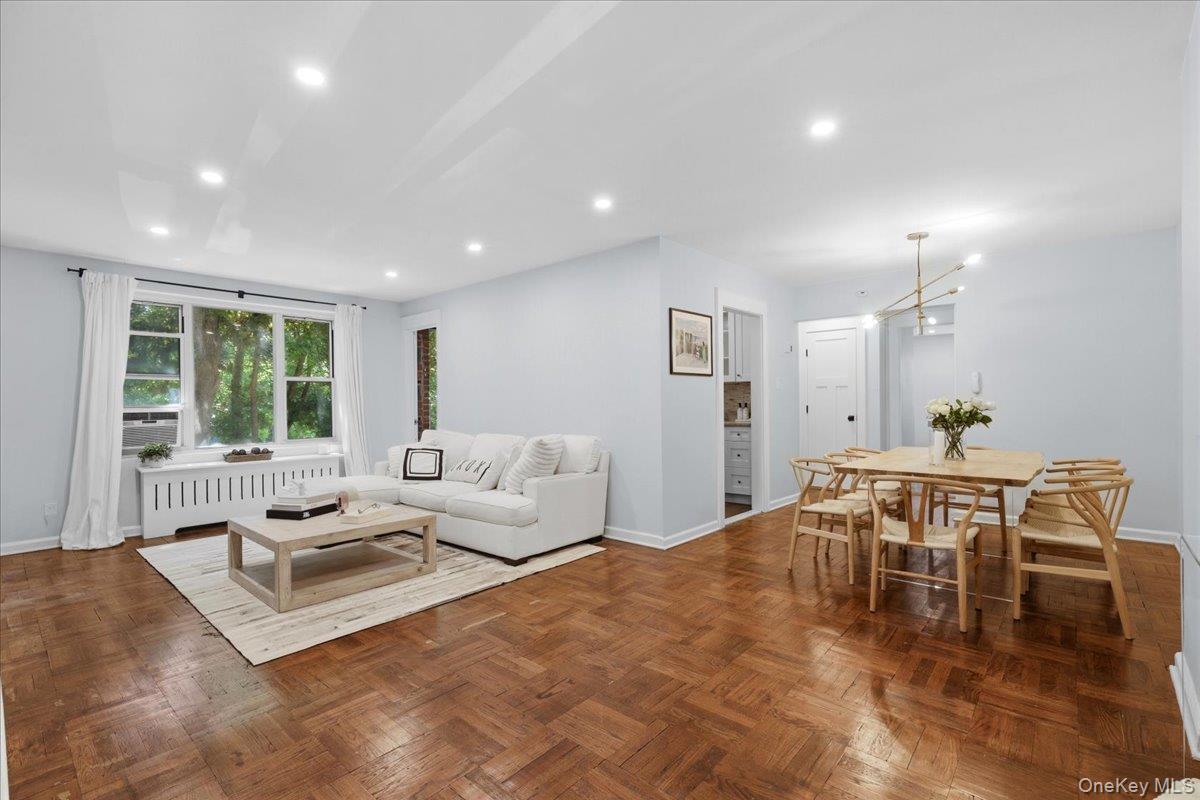 Living room, looking into dining area