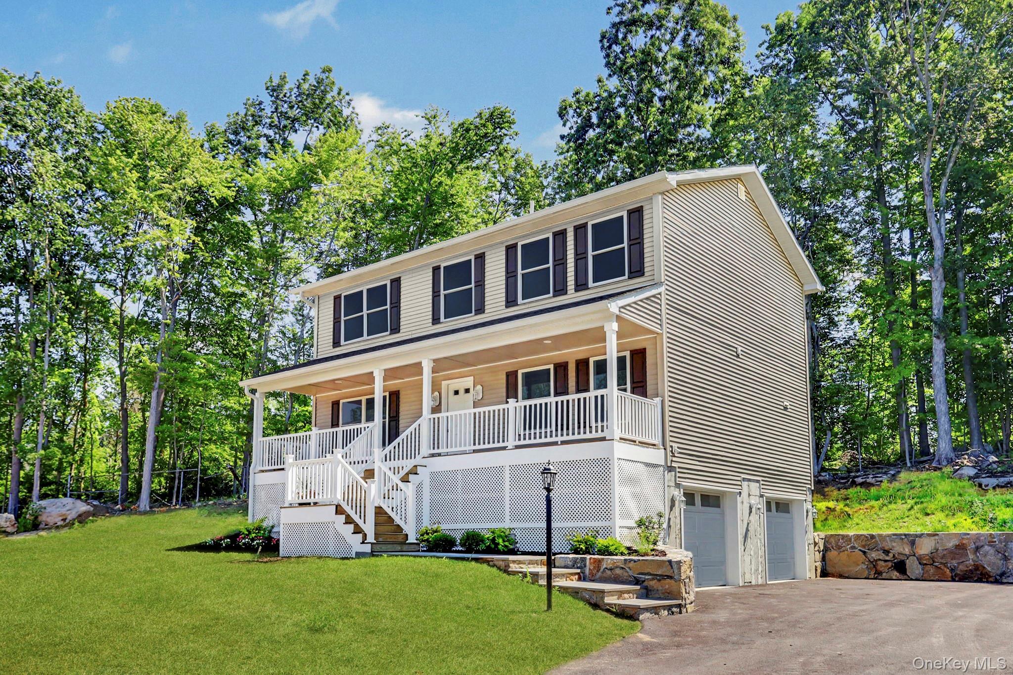 Exterior with two car garage