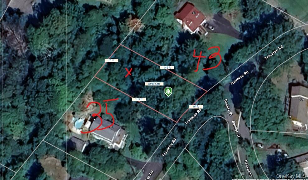 Aerial overview of property's location